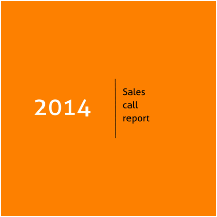 Sales Call Report